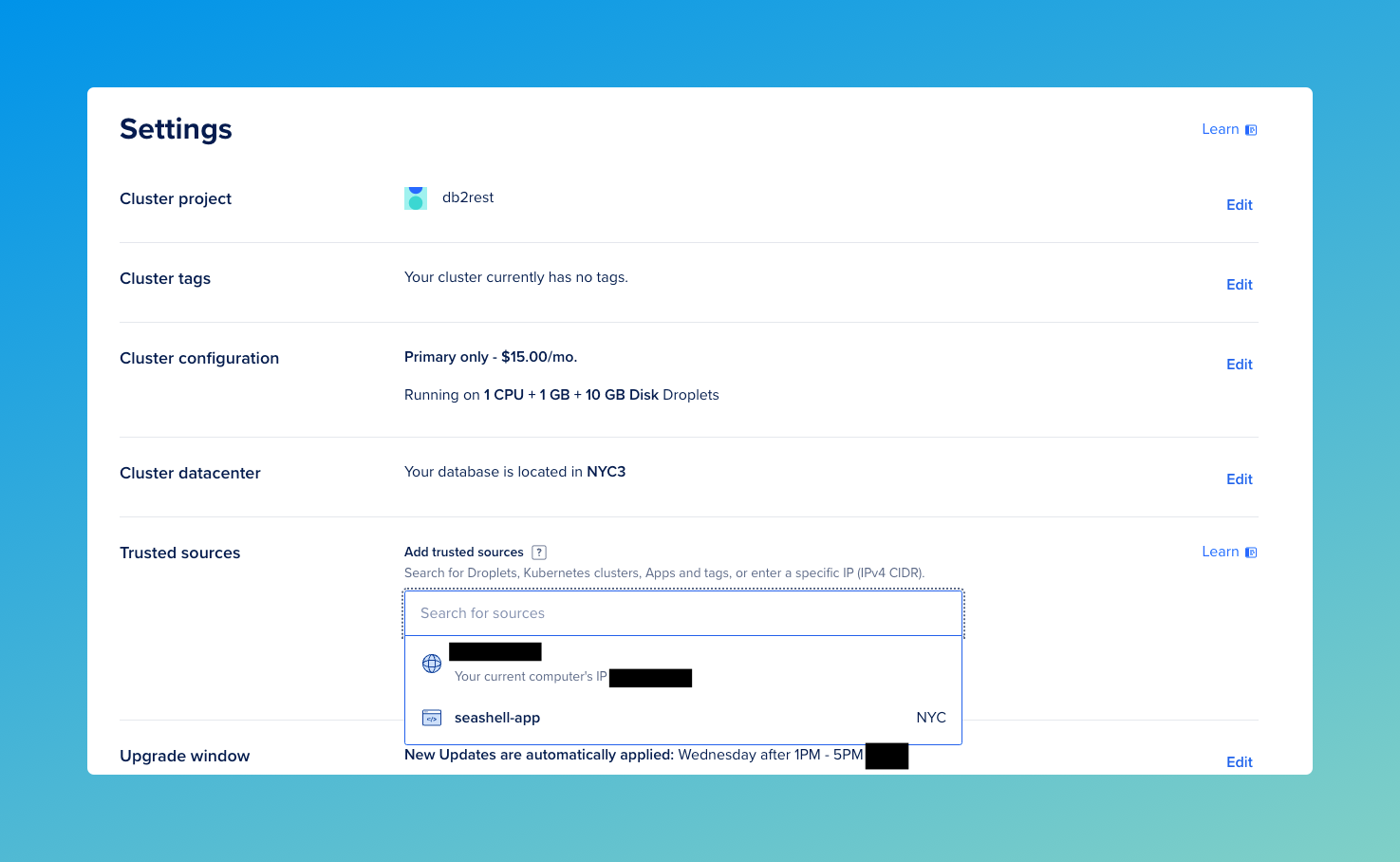 Add trusted resources Add trusted resources