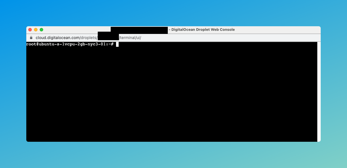 Droplet console Droplet console