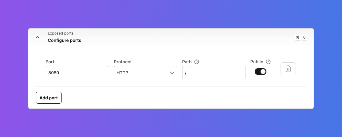 Exposed Ports Exposed Ports