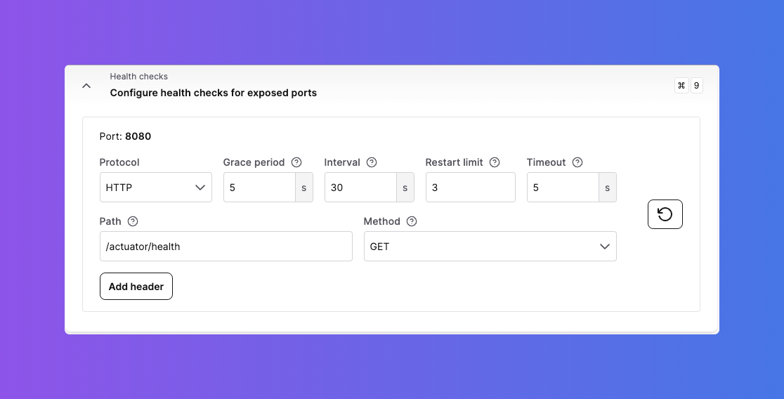 Health checks Health checks